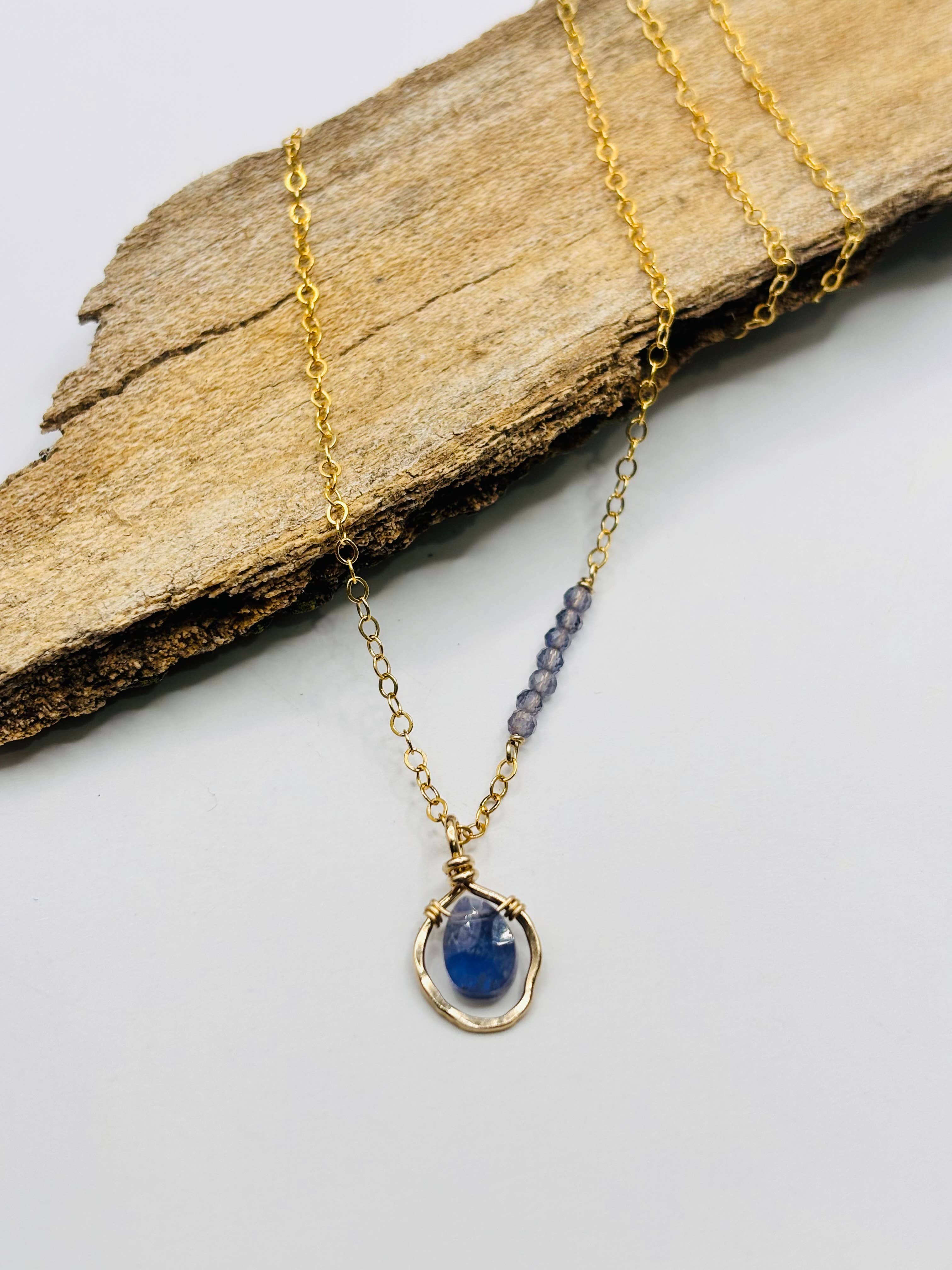 Rachel Renee Jewelry - Wholesale Pendant/Charm Necklace - ALICIA Freeform Gemstone Necklace With Embellishment5