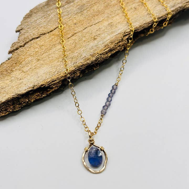 Rachel Renee Jewelry - Wholesale Pendant/Charm Necklace - ALICIA Freeform Gemstone Necklace With Embellishment5