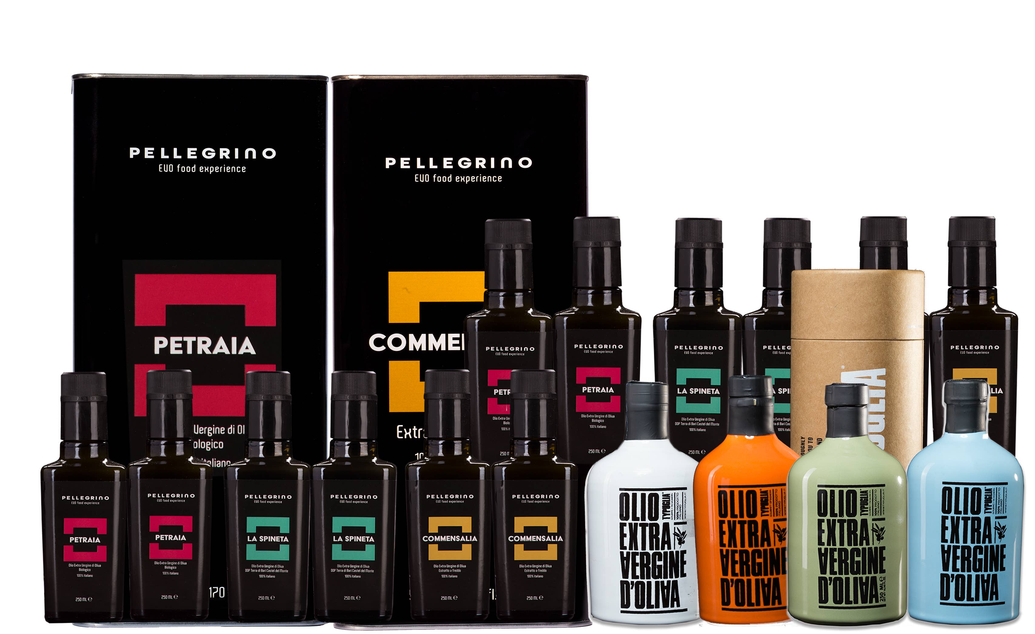 Olio Pellegrino 1890 SRL - Wholesale Olive Oil - Starter Pack Restaurant: 18 different products to try1