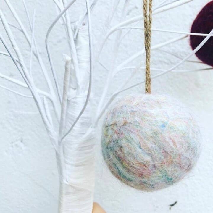 Felt baubles, glitter for wholesale by Lucy Antwis
