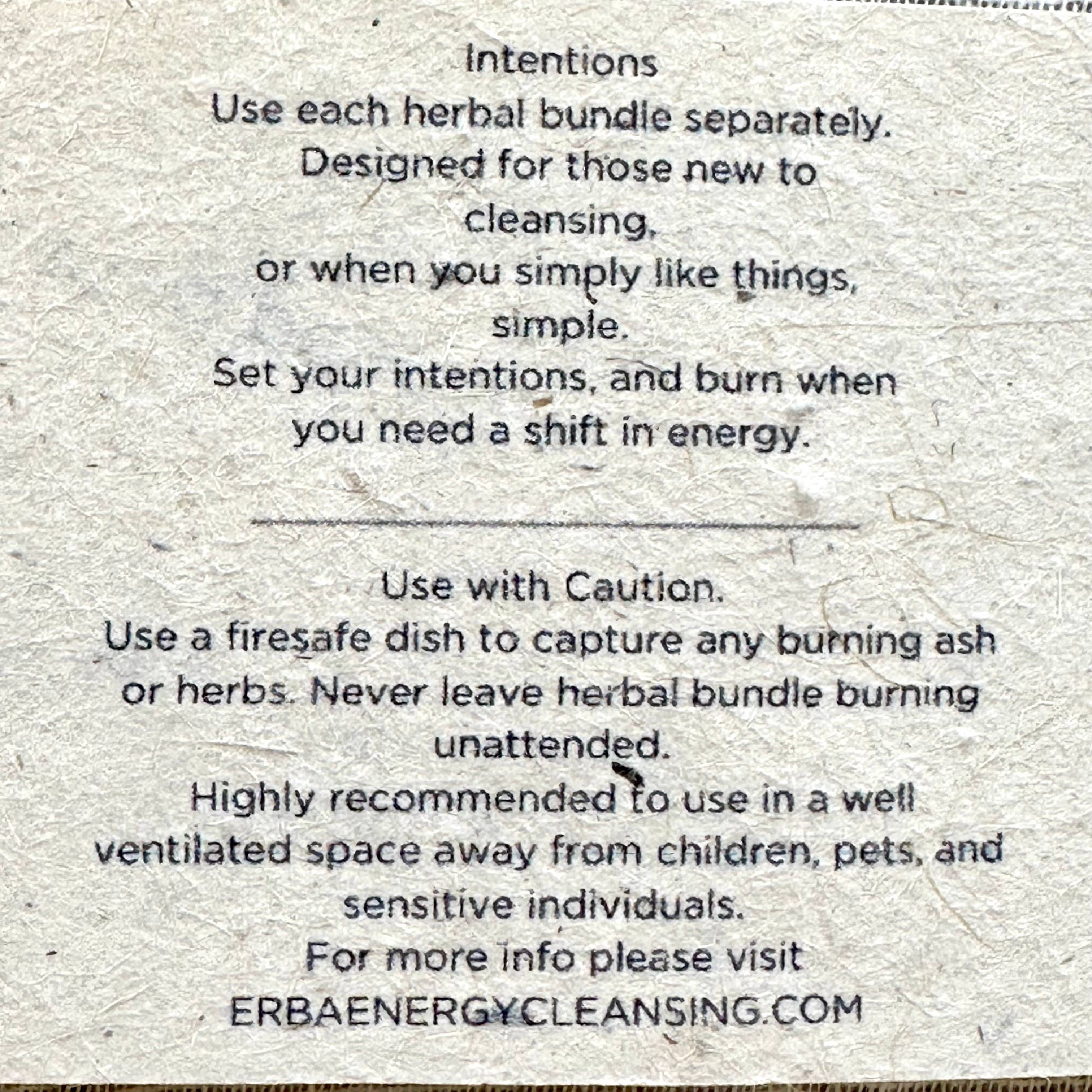 erba - Wholesale Sage Bundle - Energy Cleansing Sampler Set8