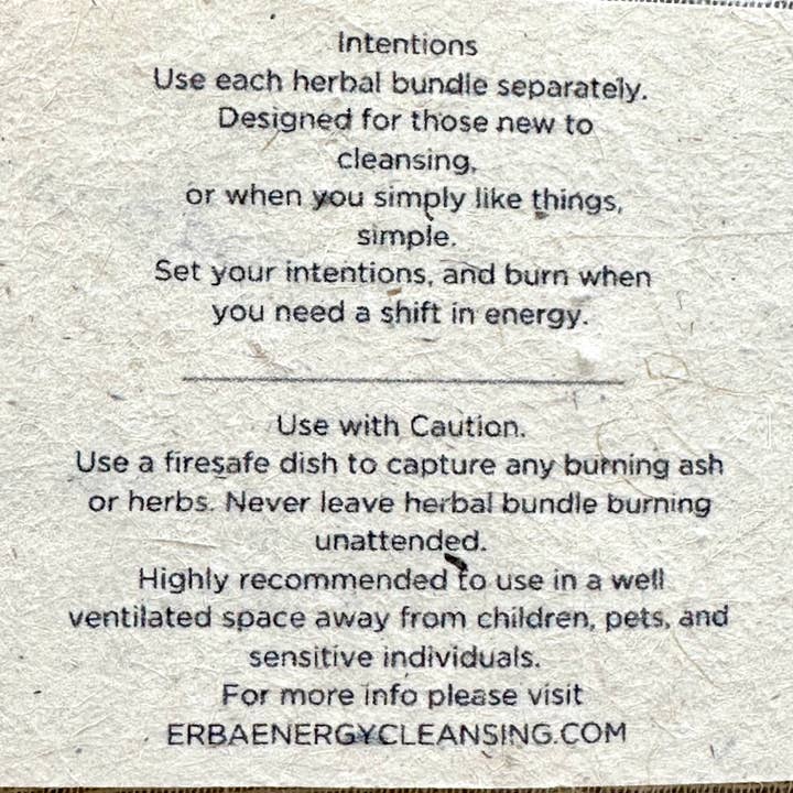 erba - Wholesale Sage Bundle - Energy Cleansing Sampler Set8