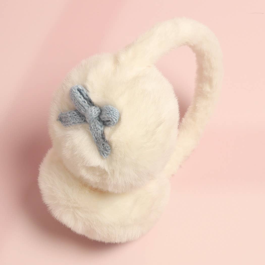 Fashion City - Wholesale Earwarmers/Ear Muffs - Women's - Bow Detailed Faux Fur Luxury Soft Earmuffs2