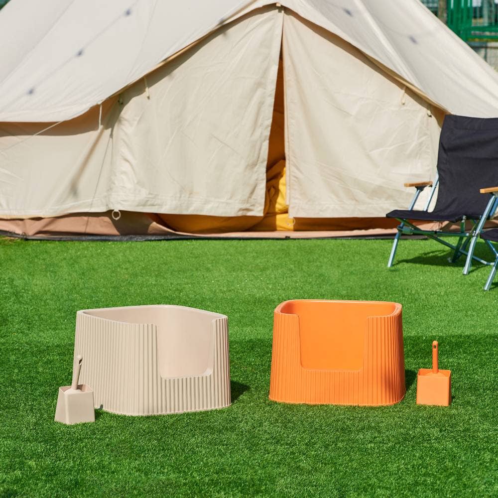 MichuPet - Wholesale Cat Litter Box - Michu XXL Container Cat Litter Box with Scoop, Coral or BoBa12