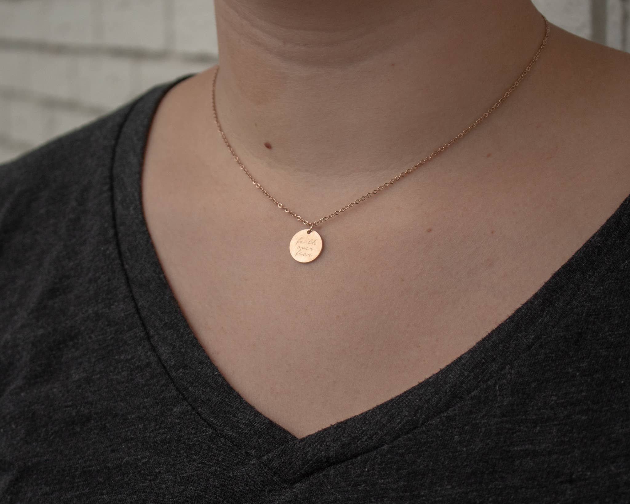 The Vintage Sparrow - Wholesale Pendant/Charm Necklace - Faith Pendant5