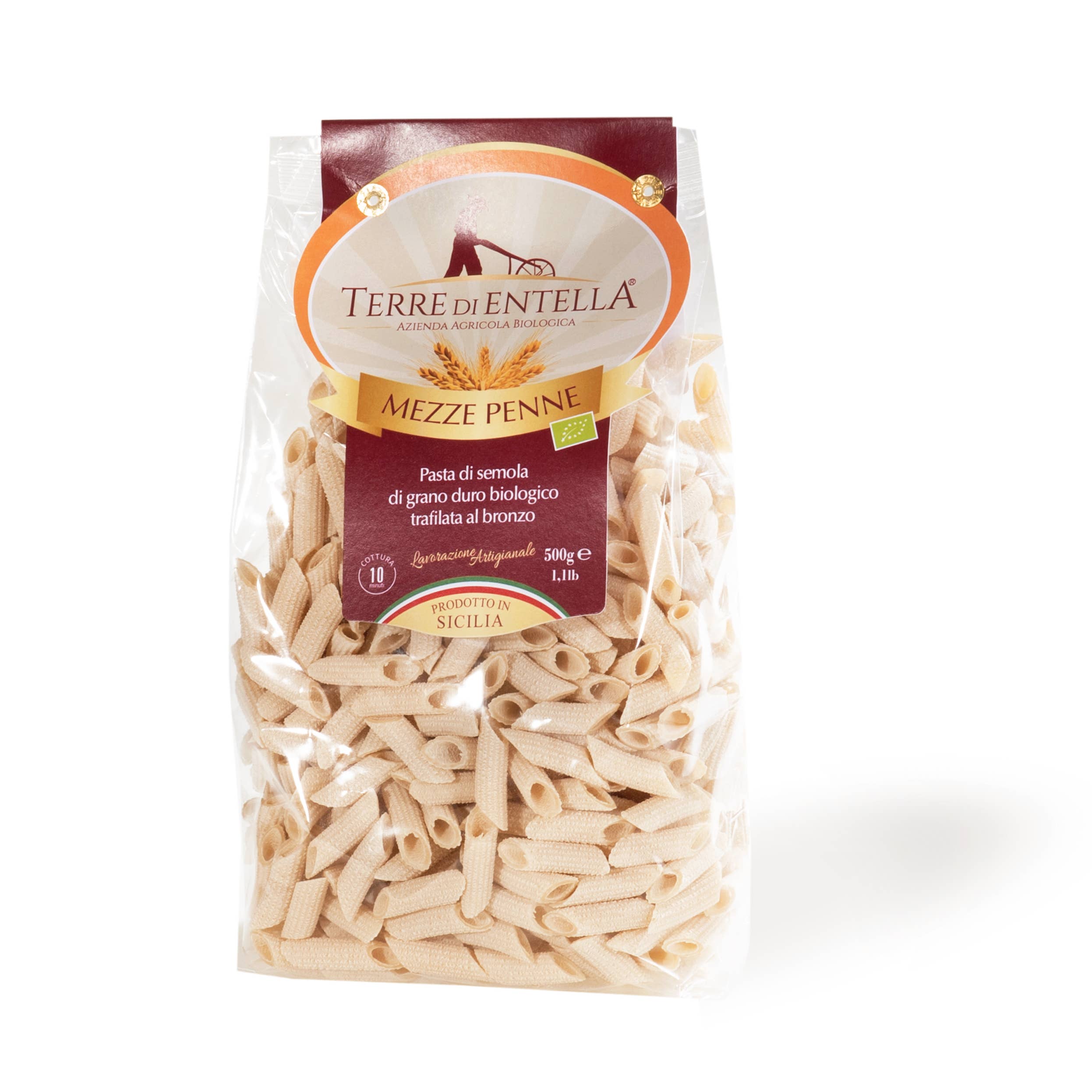 TERRE DI ENTELLA - Azienda Agricola Biologica - Wholesale Pasta - MEZZE PENNE - Sicilian organic artisanal pasta0
