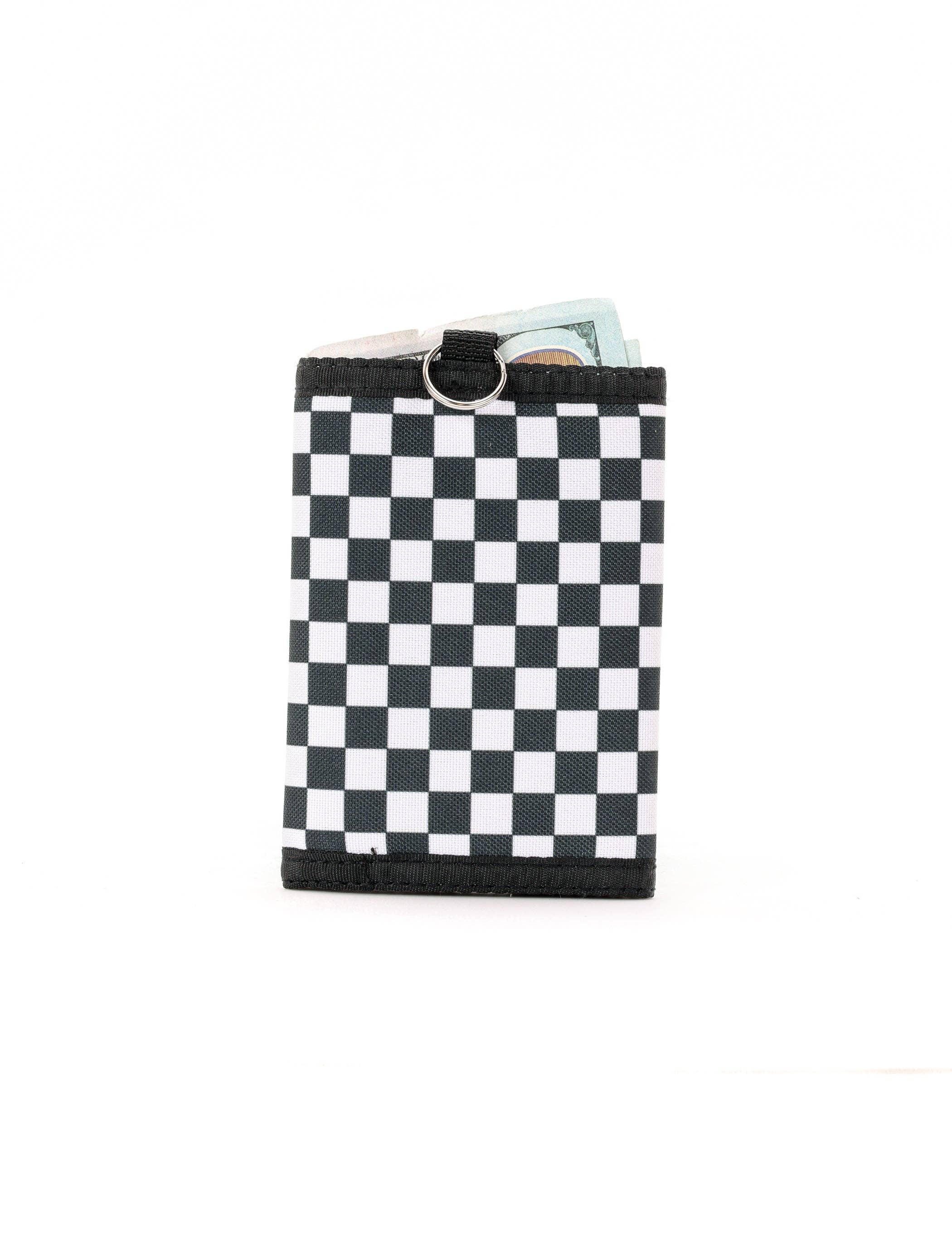 Fydelity - Wholesale Wallet - Unisex - 80701: 80's Wallet | RFID Blocking | Recycled RPET | Checkered Indy7