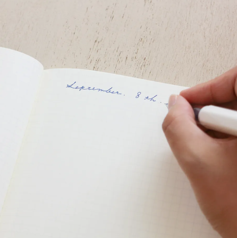 「FUNJI」In Japan - Wholesale Notebook - NECKTIE A5 Japanese Grid Notebook – Cute House Illustration7