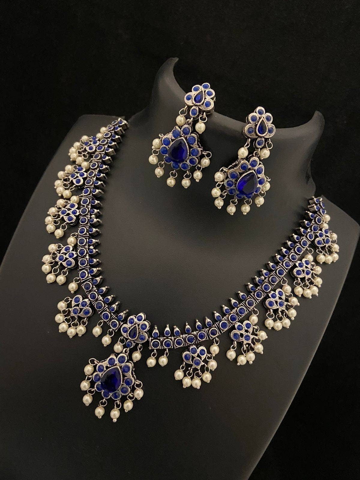 Vastrabhushan – wholesale Jewellery set – Handmade Indian Ethnic Gutta Pusalu Necklace Set7