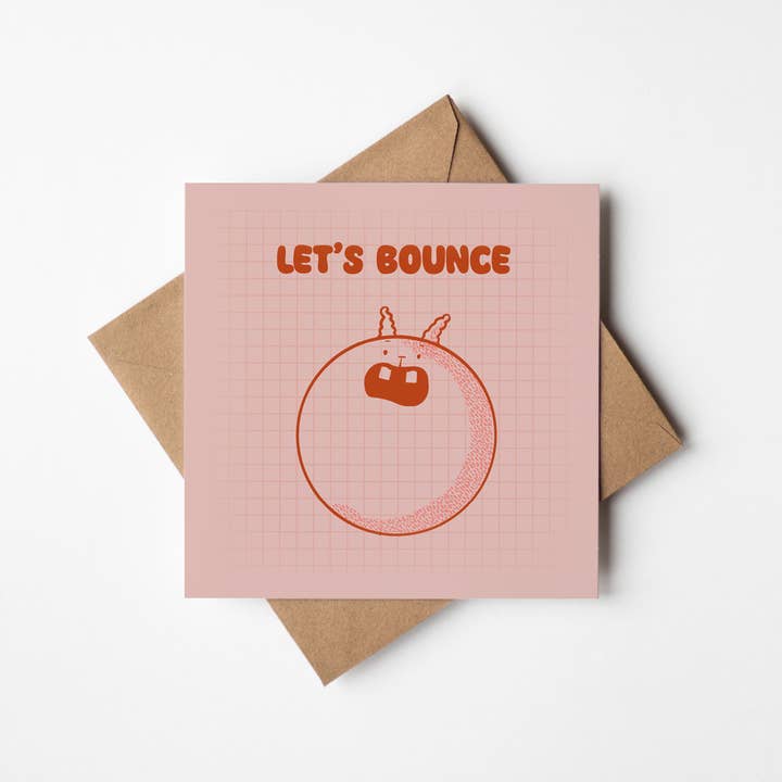 Richard Darani - Wholesale Everyday greeting card - Let's Bounce - Space Hopper Greeting Card3