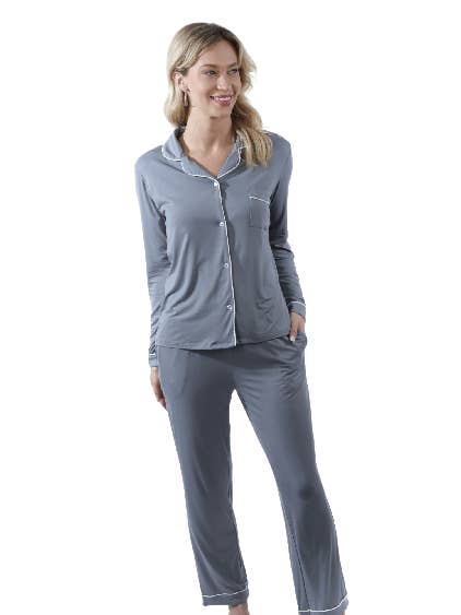 BambooYou Long Piping Loungewear Set for wholesale by BambooYou