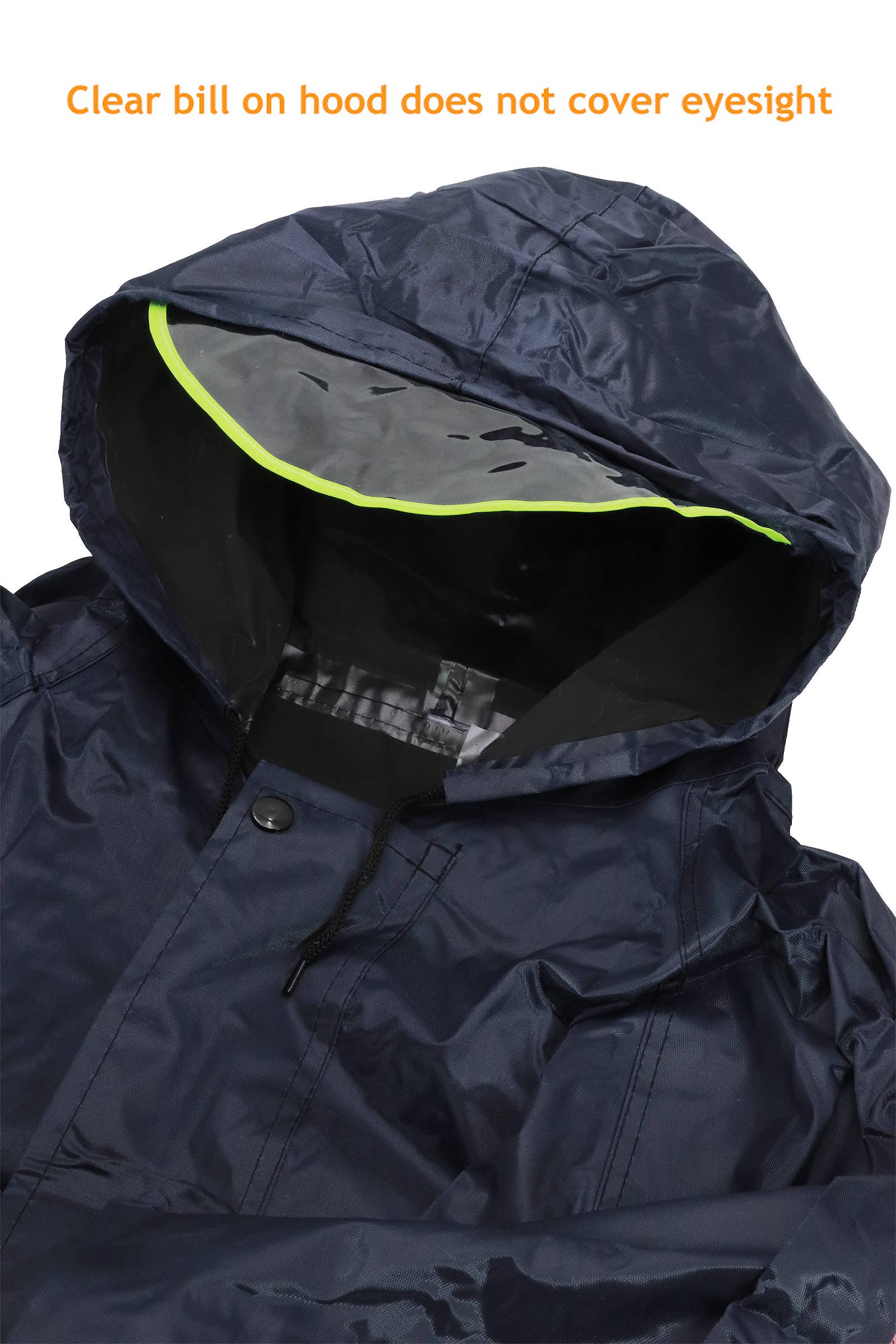 Cap Zone - Wholesale Raincoat - Unisex - Sleek Reflective Hooded Pvc Raincoat1