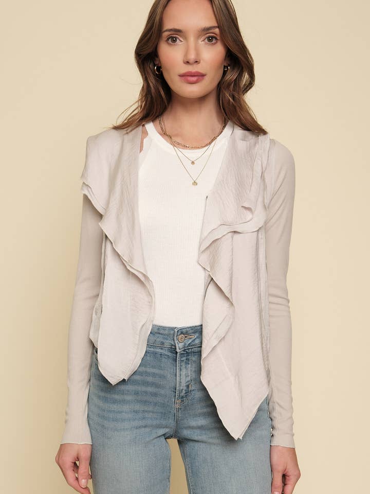 55116 Mixed Media Moto Jacket for wholesale by Mystree