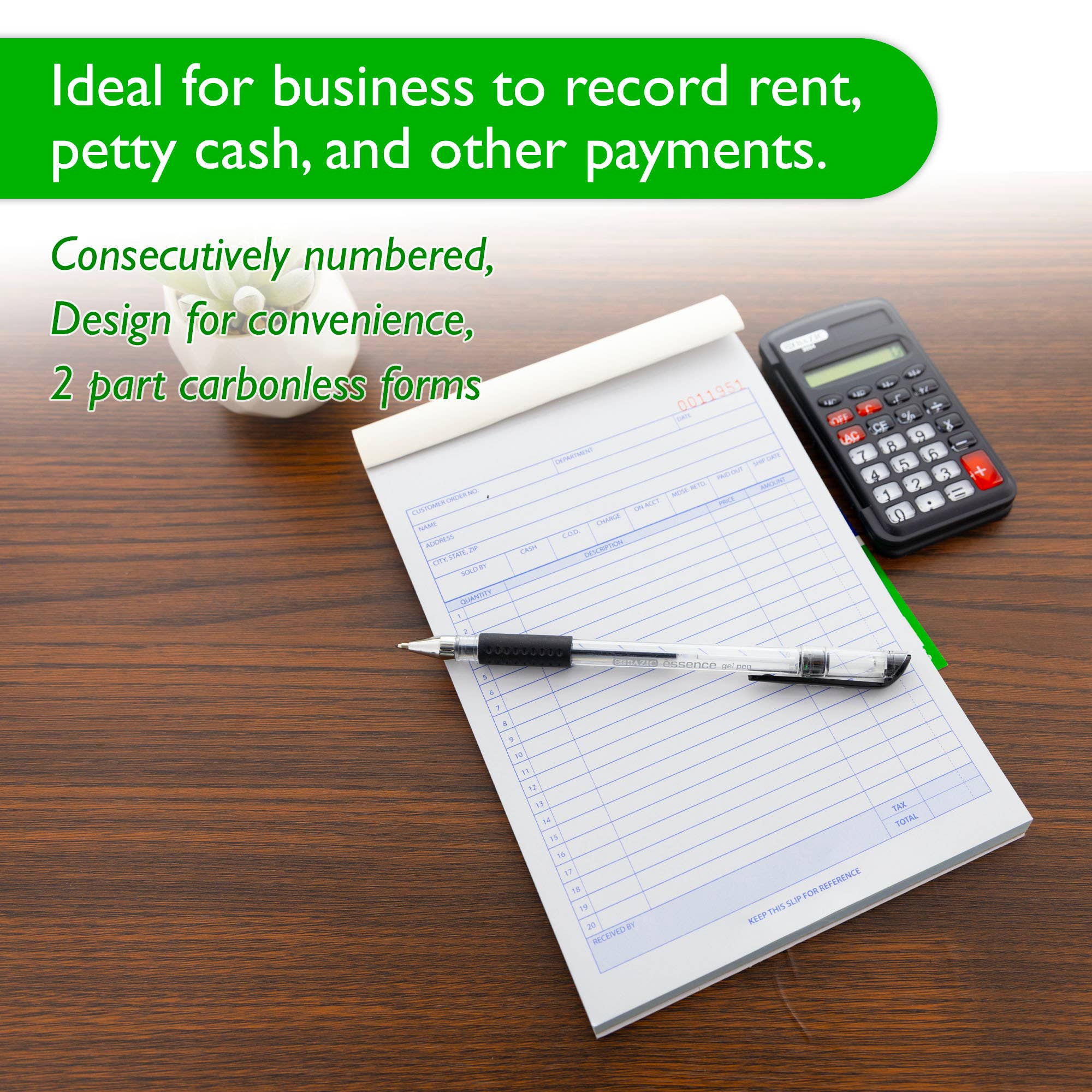 BAZIC Products - Wholesale Display Book - Sales Order Book 2-Part Carbonless (50 Sets)3