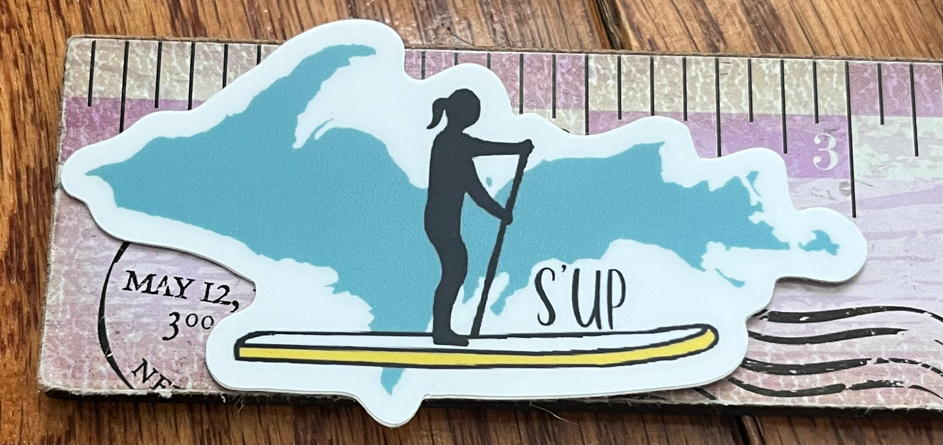 Love Grace & Hope - Vente Autocollant - Autocollant SUP Upper Peninsula en forme de queue de cheval1