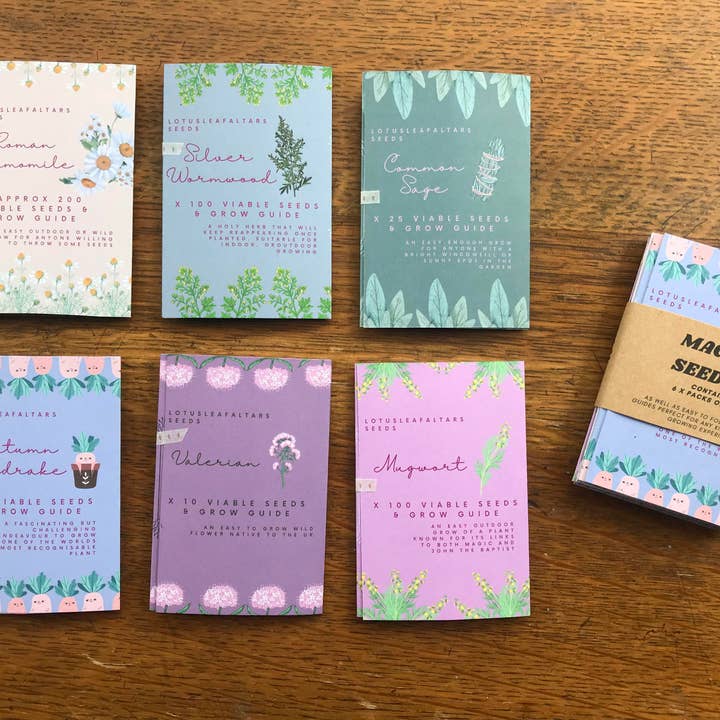 lotusleafaltars - Vente Graines de plantes - Set de graines de plantes magiques, avec des guides de culture colorés !5