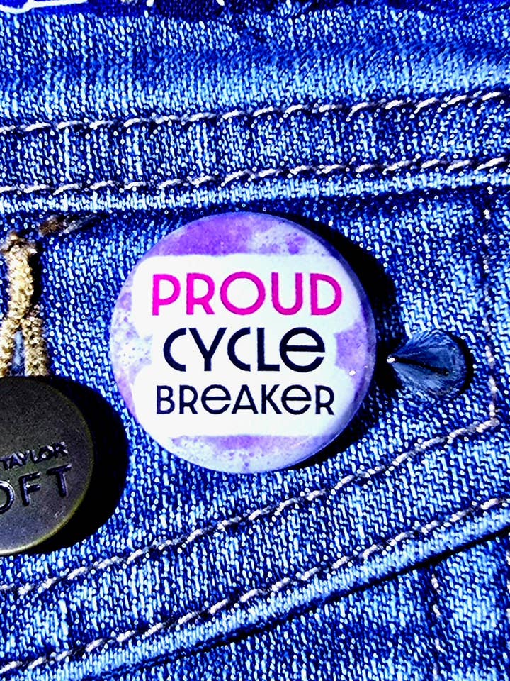 Bouton Briseur de Cycle Fier // Bouton Punk d'un Pouce pour la vente par Femmearchist