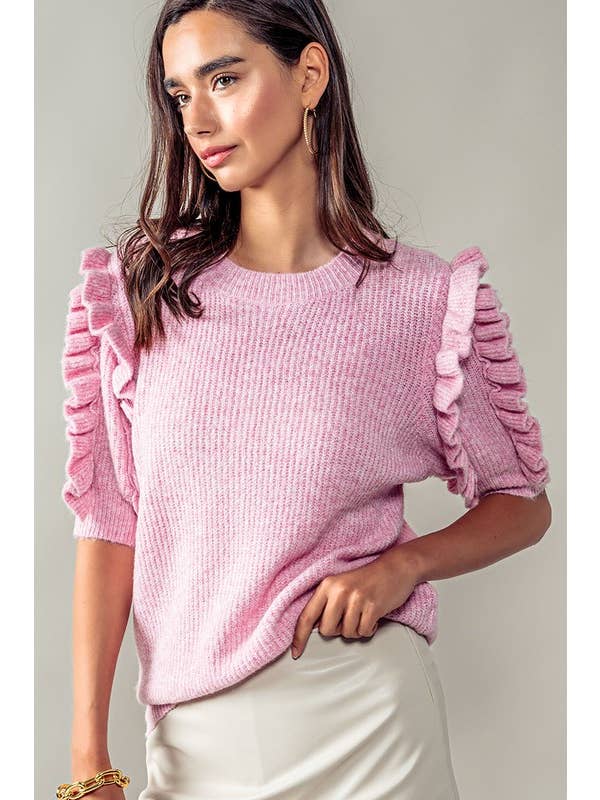 Heyday - Wholesale Gebreide top - Dames - Top met ruches en geribbeld11