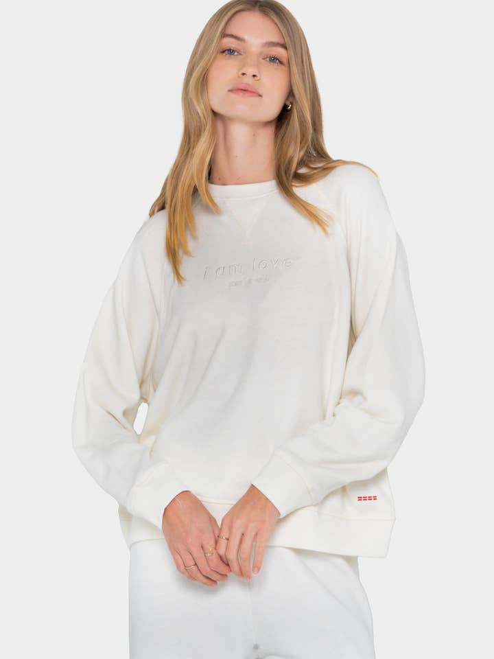 Peace Love World - Wholesale Sweatshirt - Women's - Core Crewneck Sweatshirt2