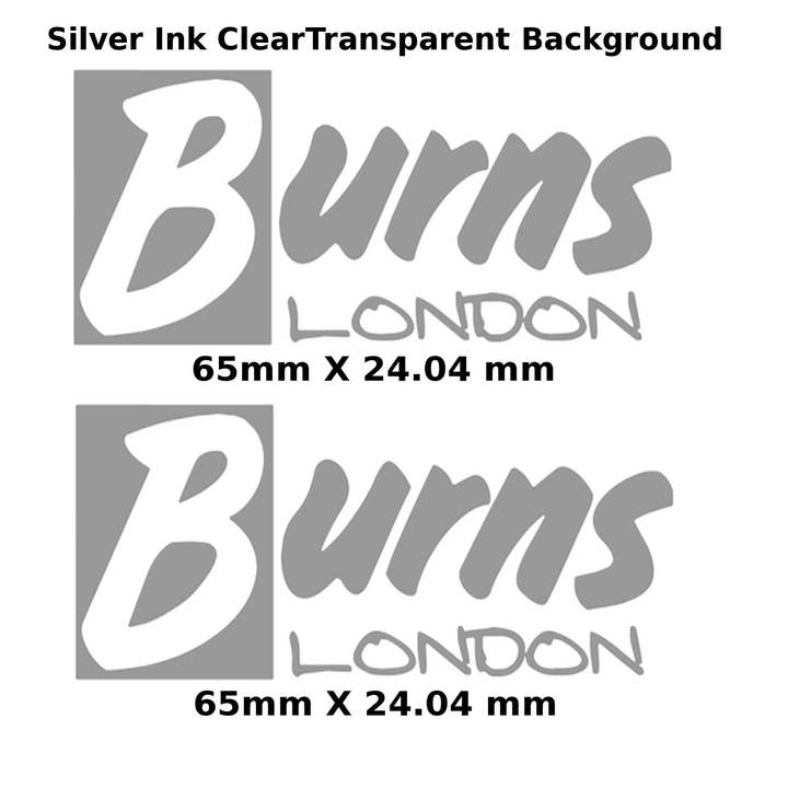 Calcomanía Burns 303 con el logotipo de Water Slide para guitarra para venta al por mayor de Luthier decals