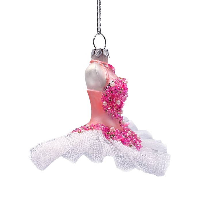 OrnamentallyYou – wholesale Ornament – Classic Ballerina Dress Handcrafted Glass Ornament
