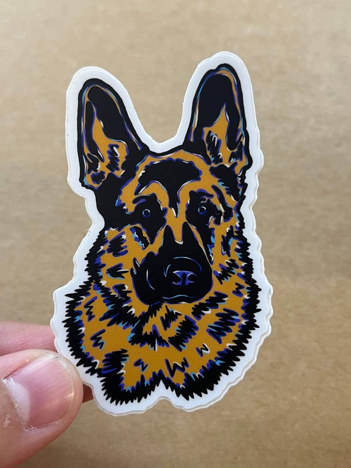 German Shepherd Dog Sticker for wholesale by ON THE GO Studio