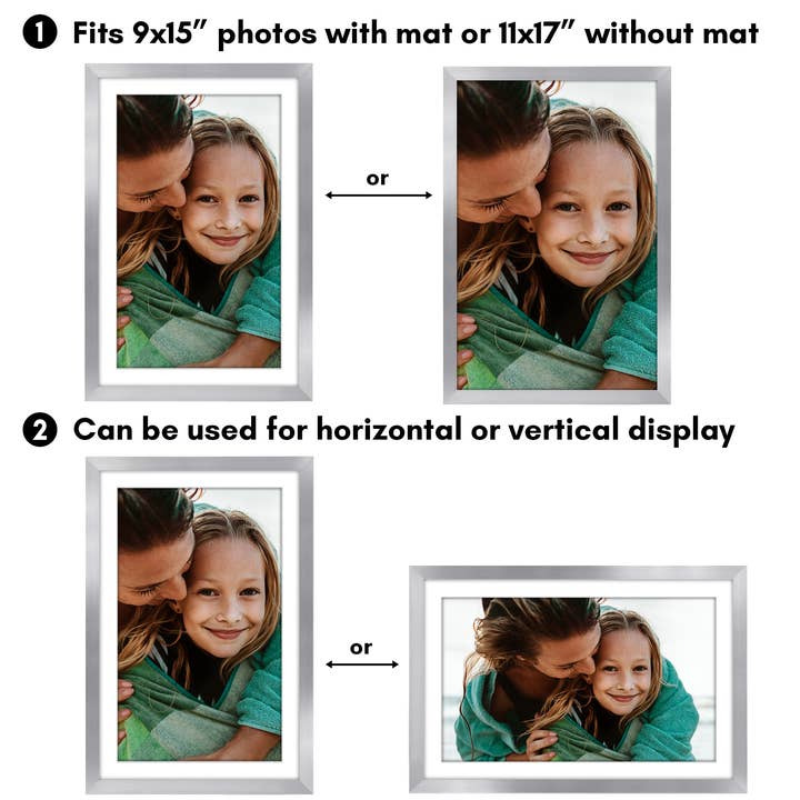 Americanflat - Wholesale Picture Frame - Americanflat 5 Pack Picture Frames With Mat Plexiglass Cover31