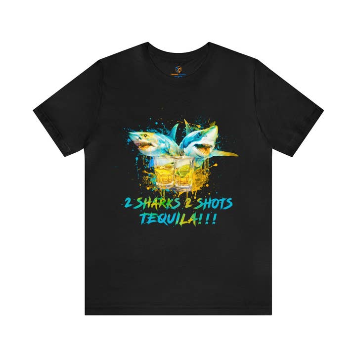 t-shirt met korte mouwen uniseks voor wholesale door 2 Sharks Apparel And More