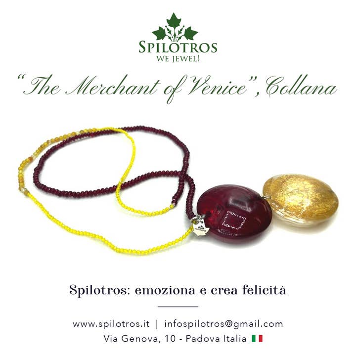 'The Merchant of Venice' Long Pendant Necklace for wholesale by spilotros