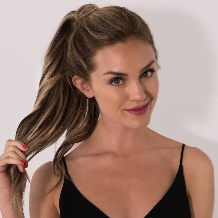 Juliet 18''- Human Hair Wrap-Around Ponytail Extension and other Purchase Wholesale ponytail. Free Returns & Net 60 Terms on Faire trending on Faire.