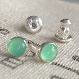 Brincos de Crisoprásio por atacado de AOS Metals