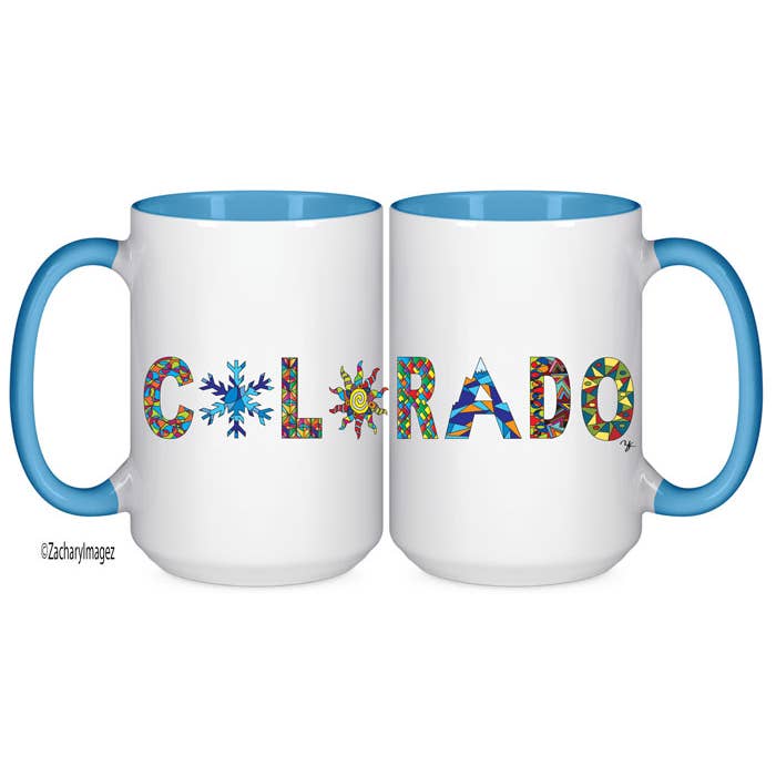 Colorful Colorado 2 15oz Ceramic Mug for wholesale by Zachary Imagez