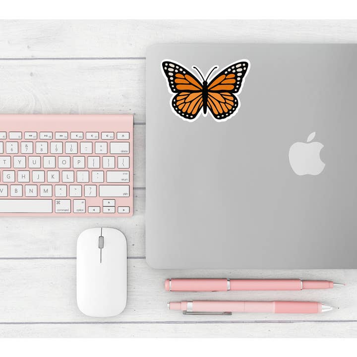 BUTTERFLY VINYL STICKER for wholesale by Mack + Olee Designs LLC