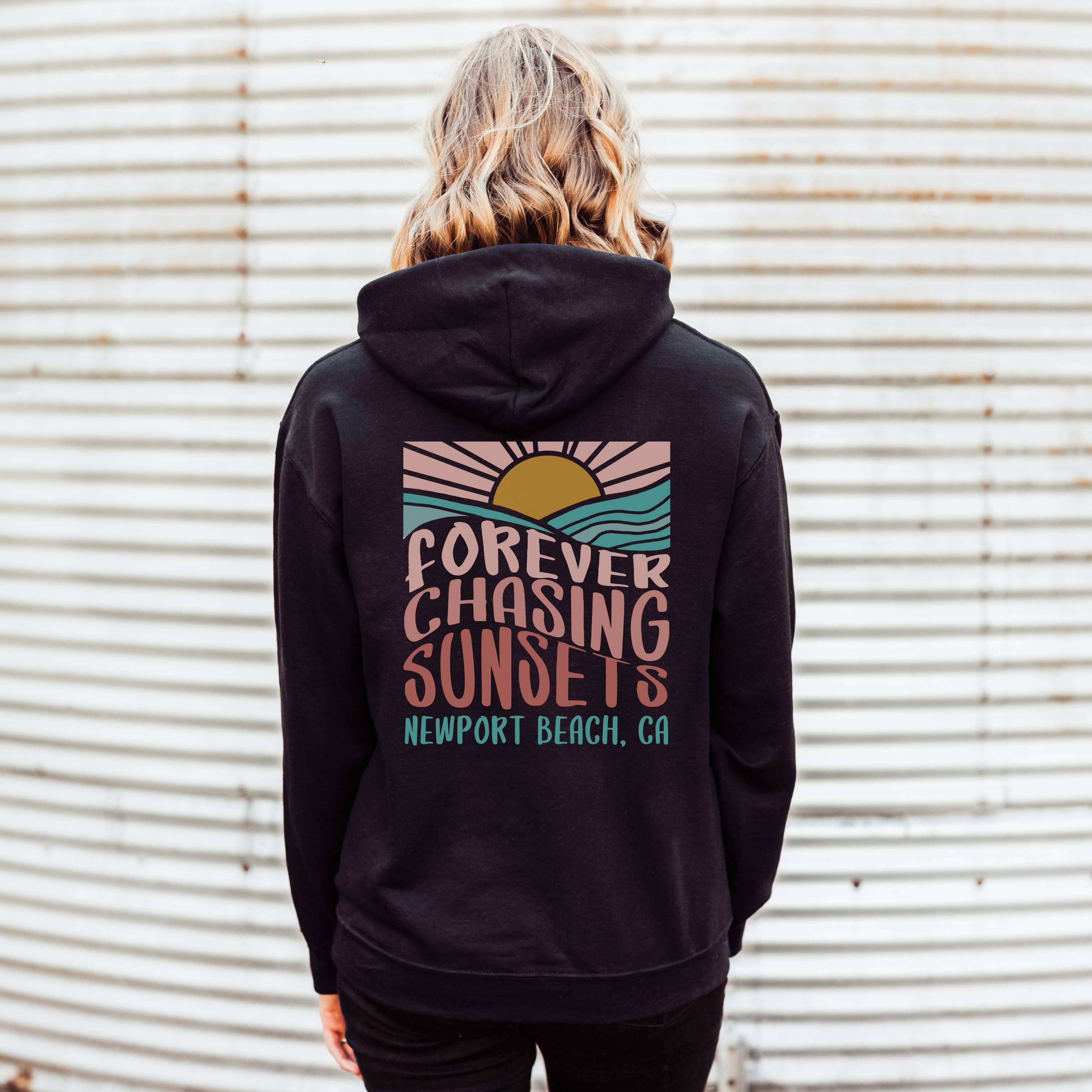 Loopty Loo Designs - Wholesale Hoodie - Women's - CUSTOMIZABLE FOREVER CHASING SUNSETS HOODIE | SIZES S-2XL6