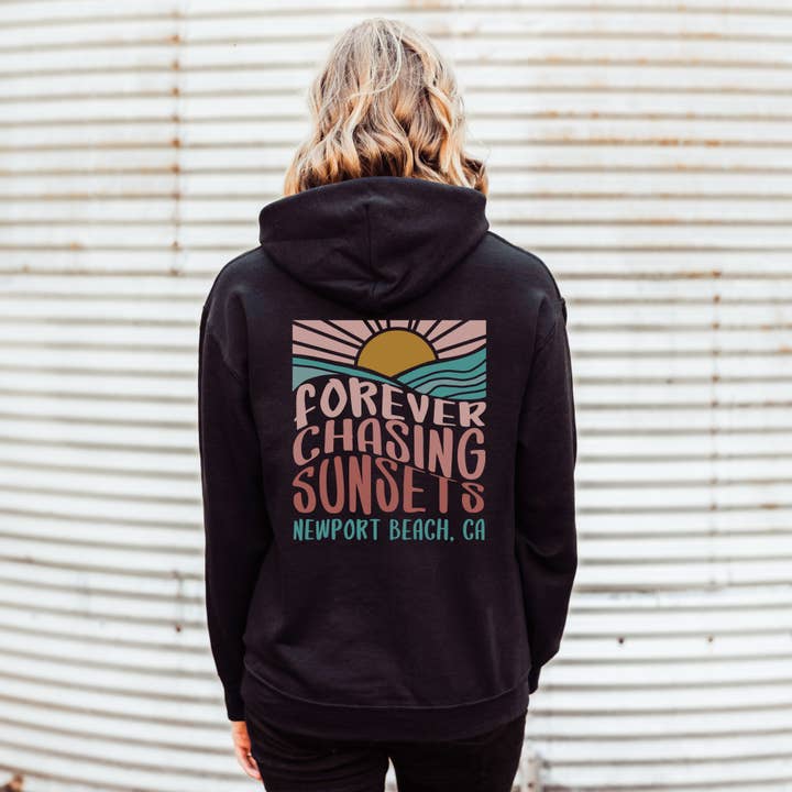 Loopty Loo Designs - Wholesale Hoodie - Women's - CUSTOMIZABLE FOREVER CHASING SUNSETS HOODIE | SIZES S-2XL6