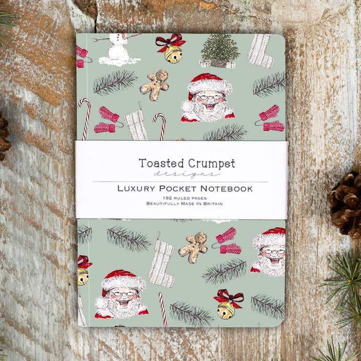 All Things Jolly A6 Lined Pocket Notebook for wholesale by Toasted Crumpet