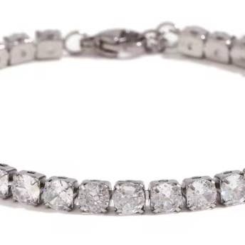 HoopLa - Venta al por mayor Pulseras de tenis - Pulsera Tennis de acero inoxidable con circonita7