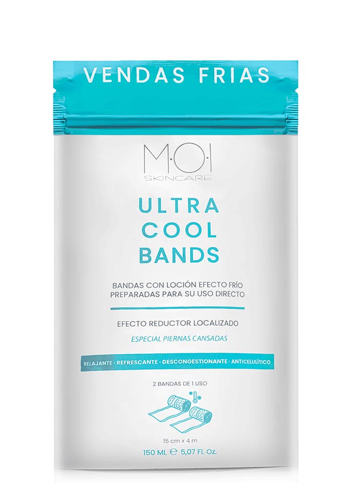ULTRA COOL BANDS. Bandages with cooling and reducing lotion for wholesale by sesioMWorld - M·O·I Professional