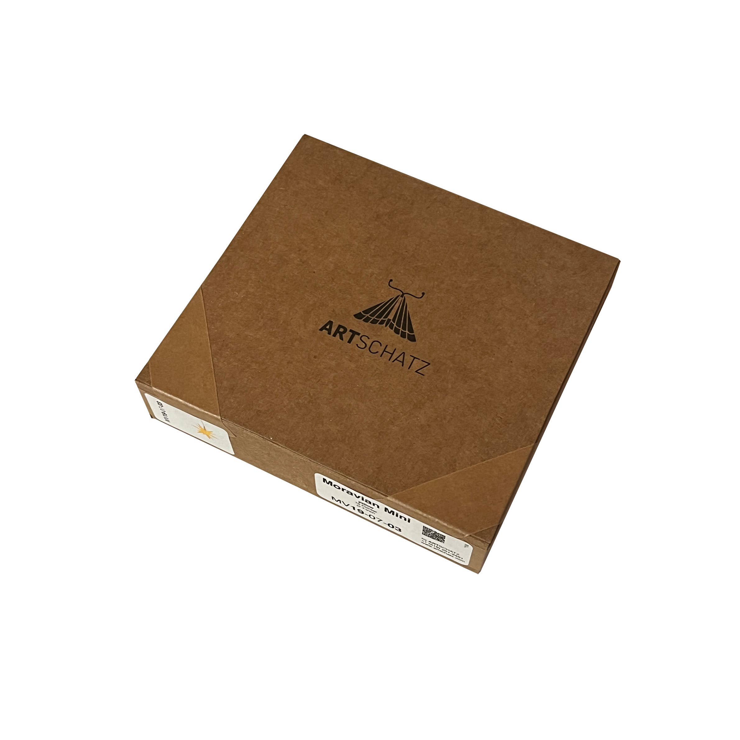 Artschatz LLC – Lampião/candeeiro de papel por atacado – Lanterna de Papel Estrela Morávia Mini ~ 18 cm, Branca/Dourada com Luz4