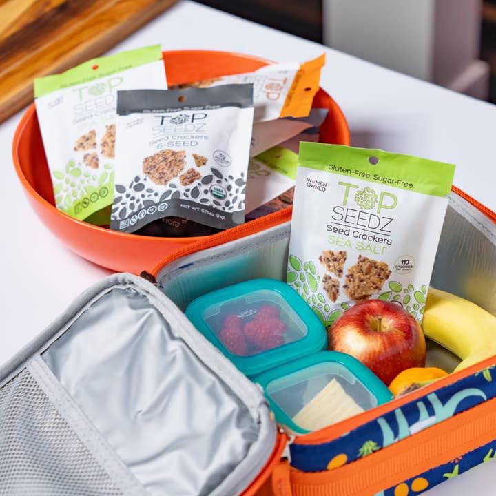 Top Seedz - Wholesale Crackers - 6-Seed Crackers Counter Display - 7.5oz - Four Per Case5