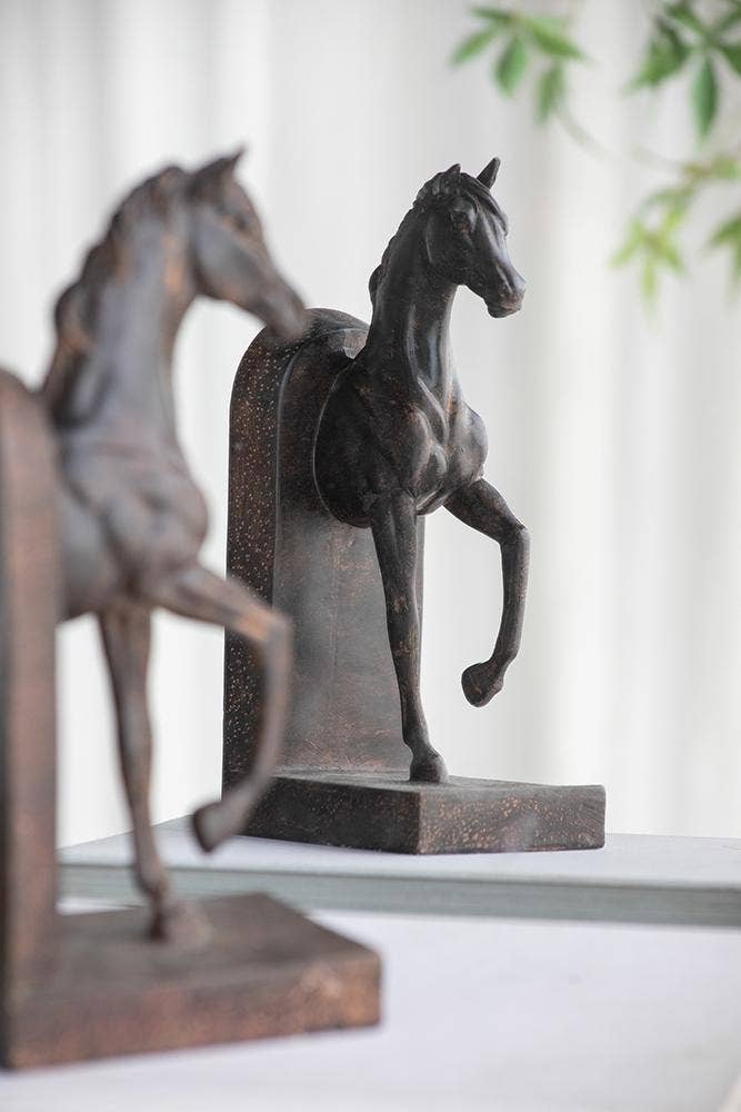 A&B Home Group Inc. – wholesale Bookend – S/2 5x3.7x10.6" Trotting Horse Bookends7