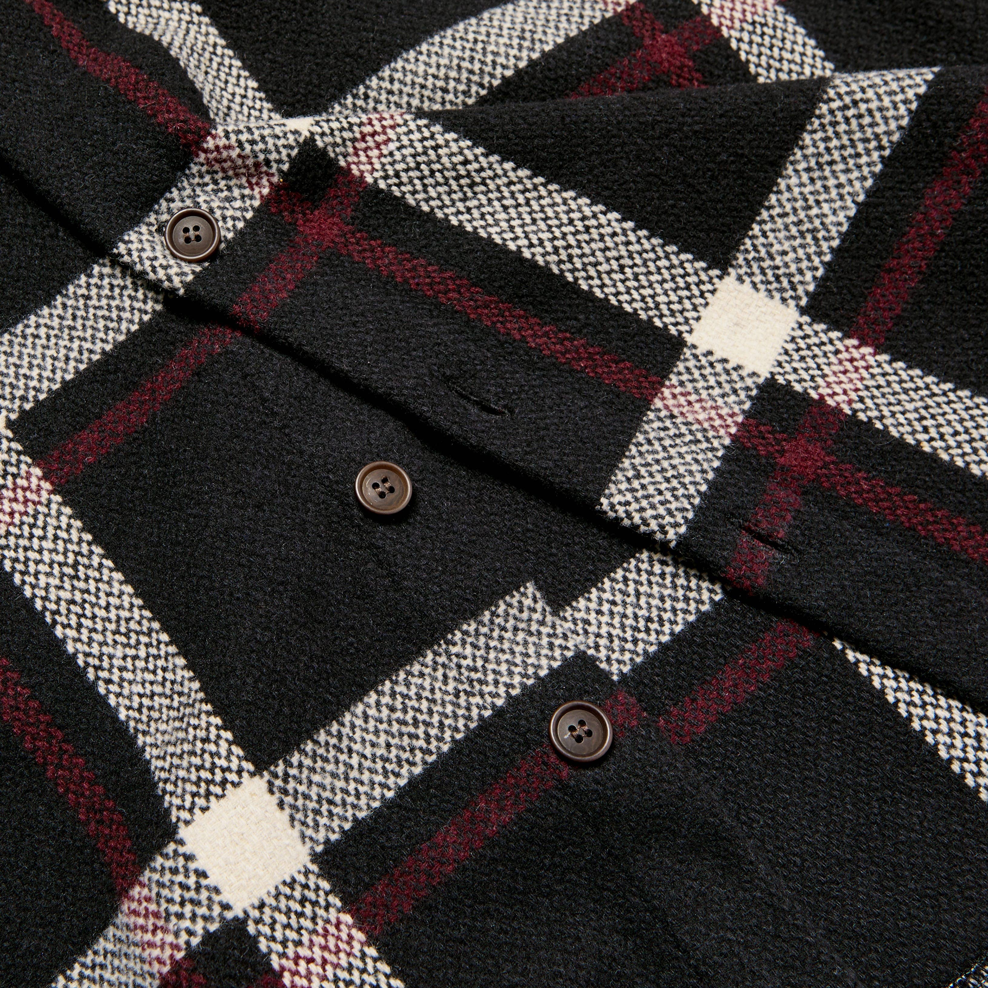 MANCUB - Wholesale Button Down Shirt - Men's - Dark Checked Flannel Overshirts3