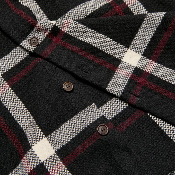 MANCUB - Wholesale Button Down Shirt - Men's - Dark Checked Flannel Overshirts3