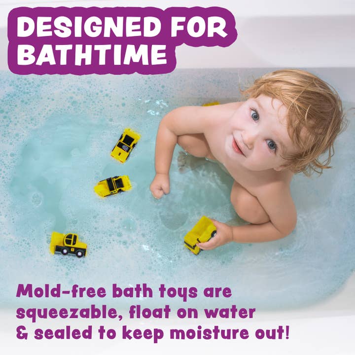 Tub Works LLC - Wholesale Bath Toy - Baby - Tub Works® Construction™ Trucks Mold Free Bath Toys, 6 Pack1