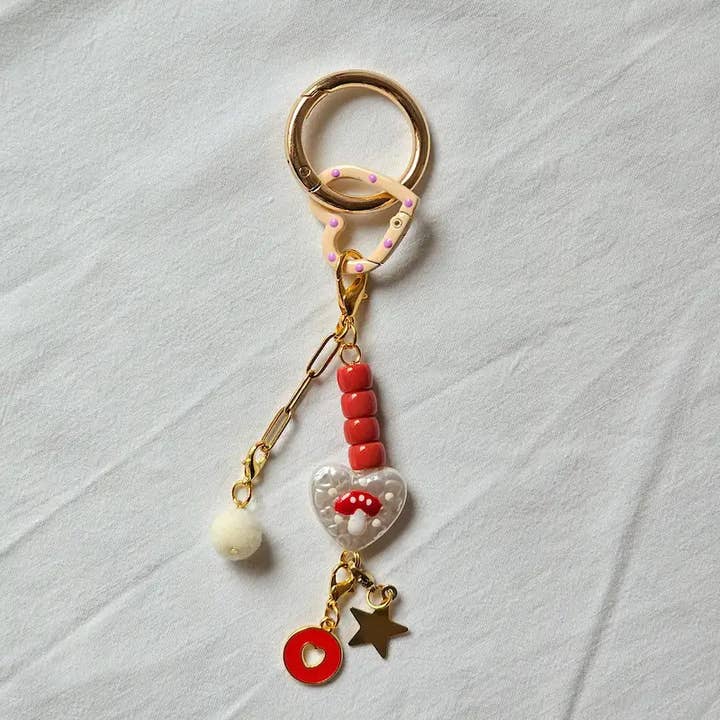 MKS America - Wholesale Keychain - Women's - Bohemia Acrylic link & Beads Chain Bag Charm Keychain9