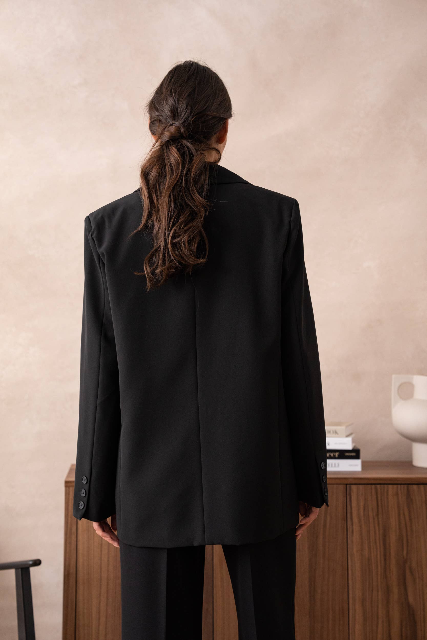 Attentif Paris - Wholesale Suit Jacket - Women's - [Timeless] Solid oversized jacket timeless39