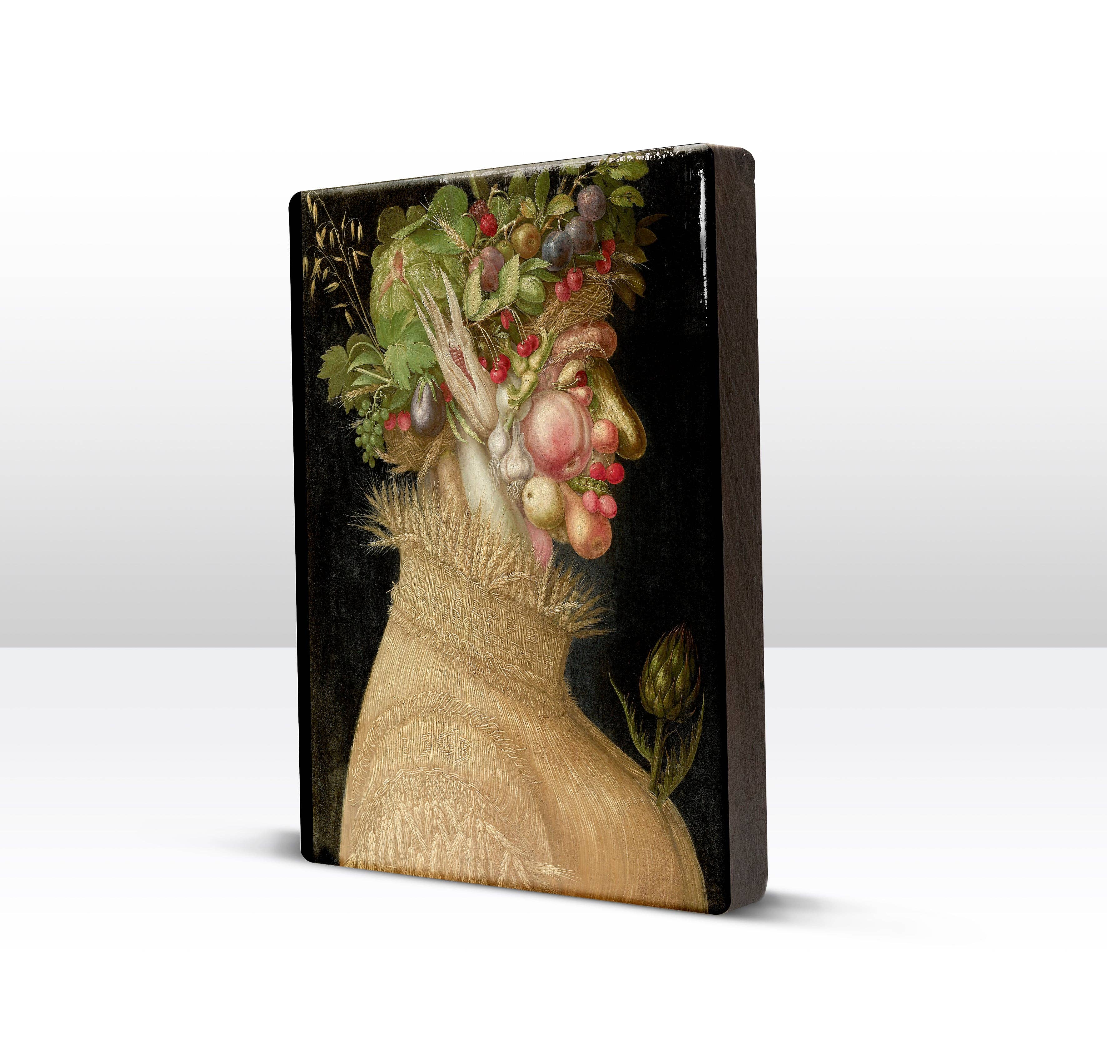 Laqueprint - Wholesale Art Print - Laque print - Summer - Giuseppe Arcimboldo - 19.5 x 26 cm - LP1891
