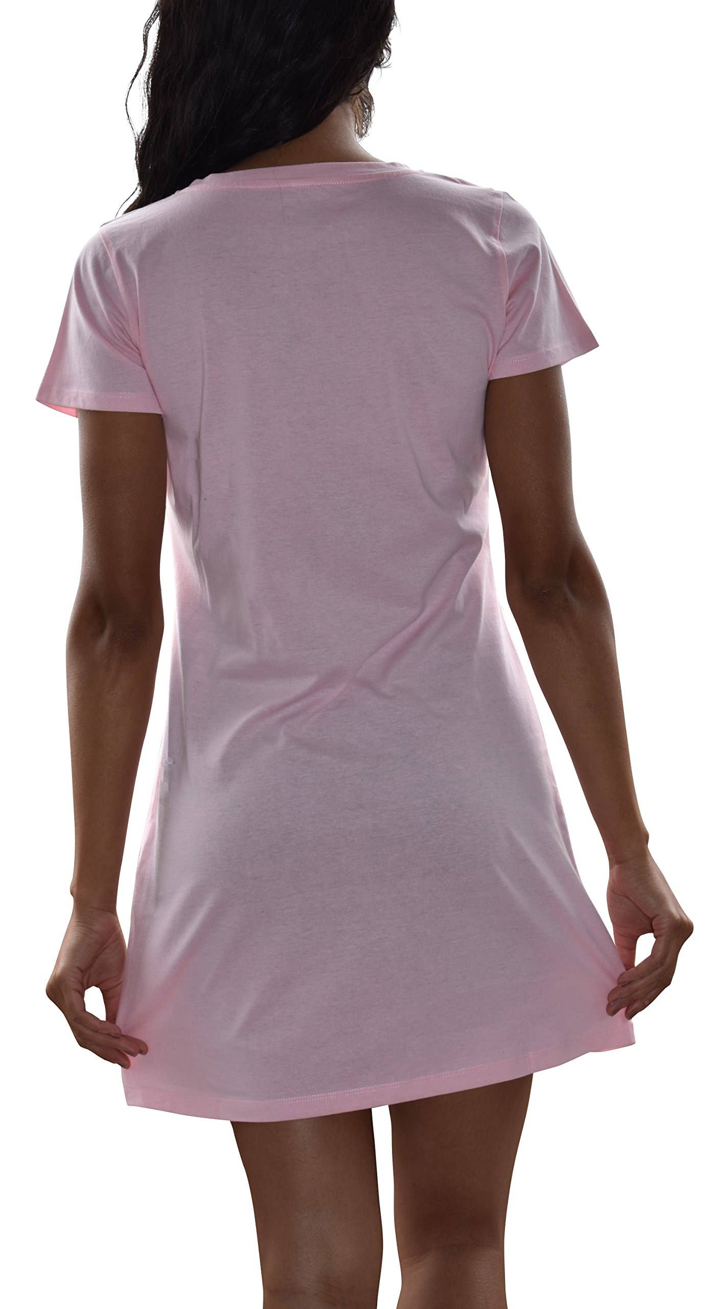 I-Wear Brands - Wholesale Sleepwear Top - Women's - 3 Pack Women's Cotton Short Sleeve Long Sleep Shirt14