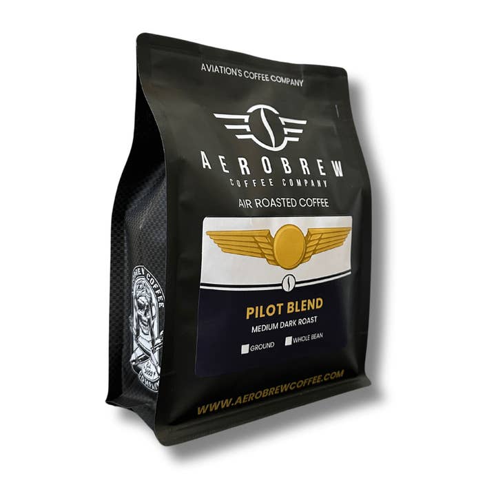 Pilot Blend Coffee (Medium/Dark) for wholesale by Aerobrew Coffee Company