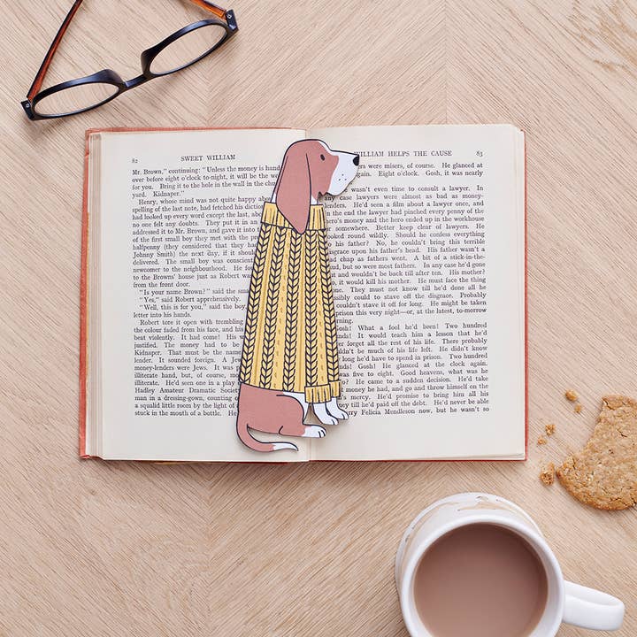 Marcador de Livro - Basset Hound Dog por atacado de Sweet William Designs